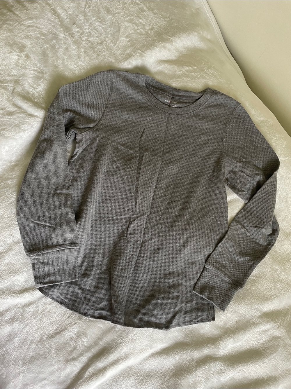 Warm Essentials Women's Long Sleeve Crewneck Tee - Gray